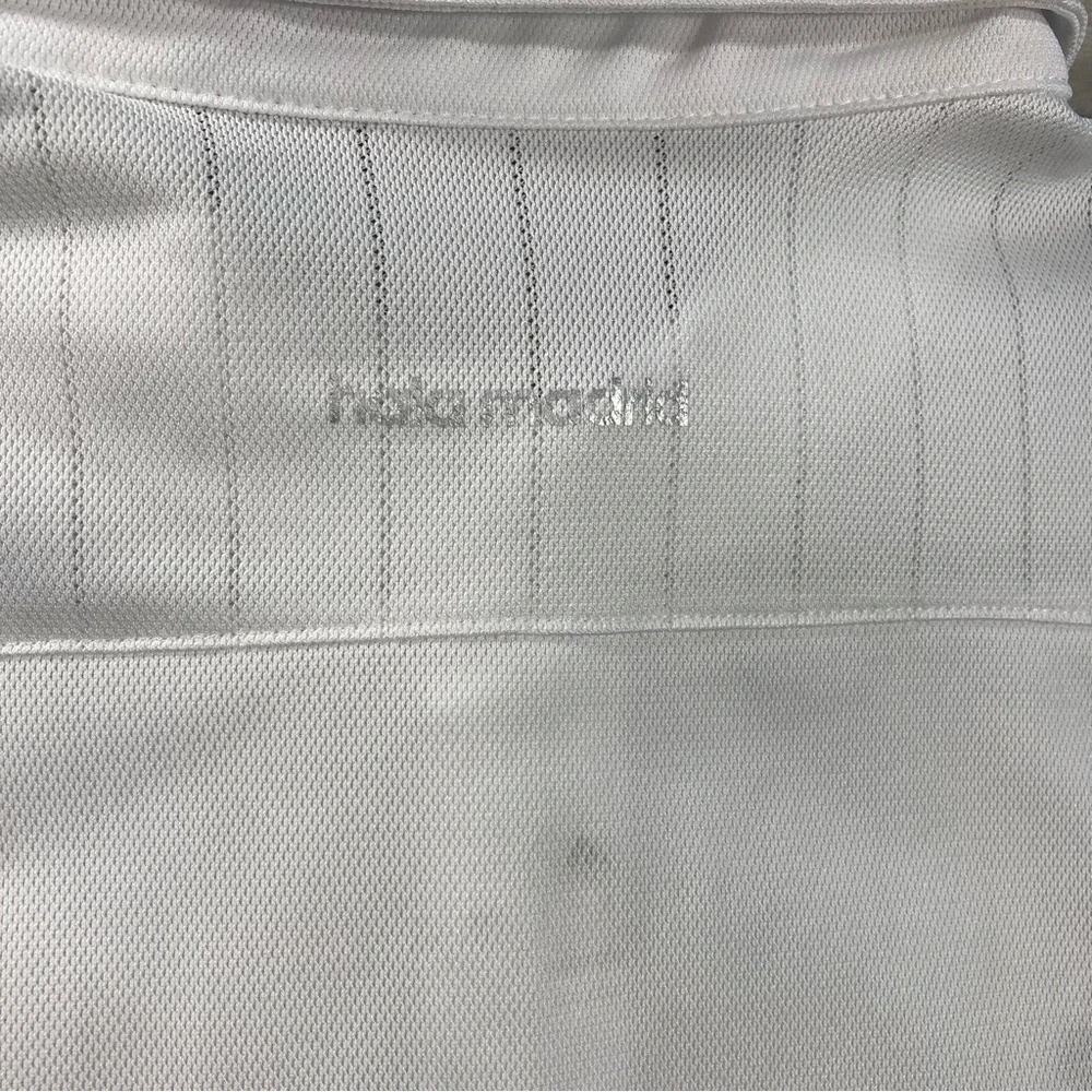 2015/16 Real Madrid Training Jersey Football Polo Shirt White Adidas Sz L S88942 - Picture 5 of 10